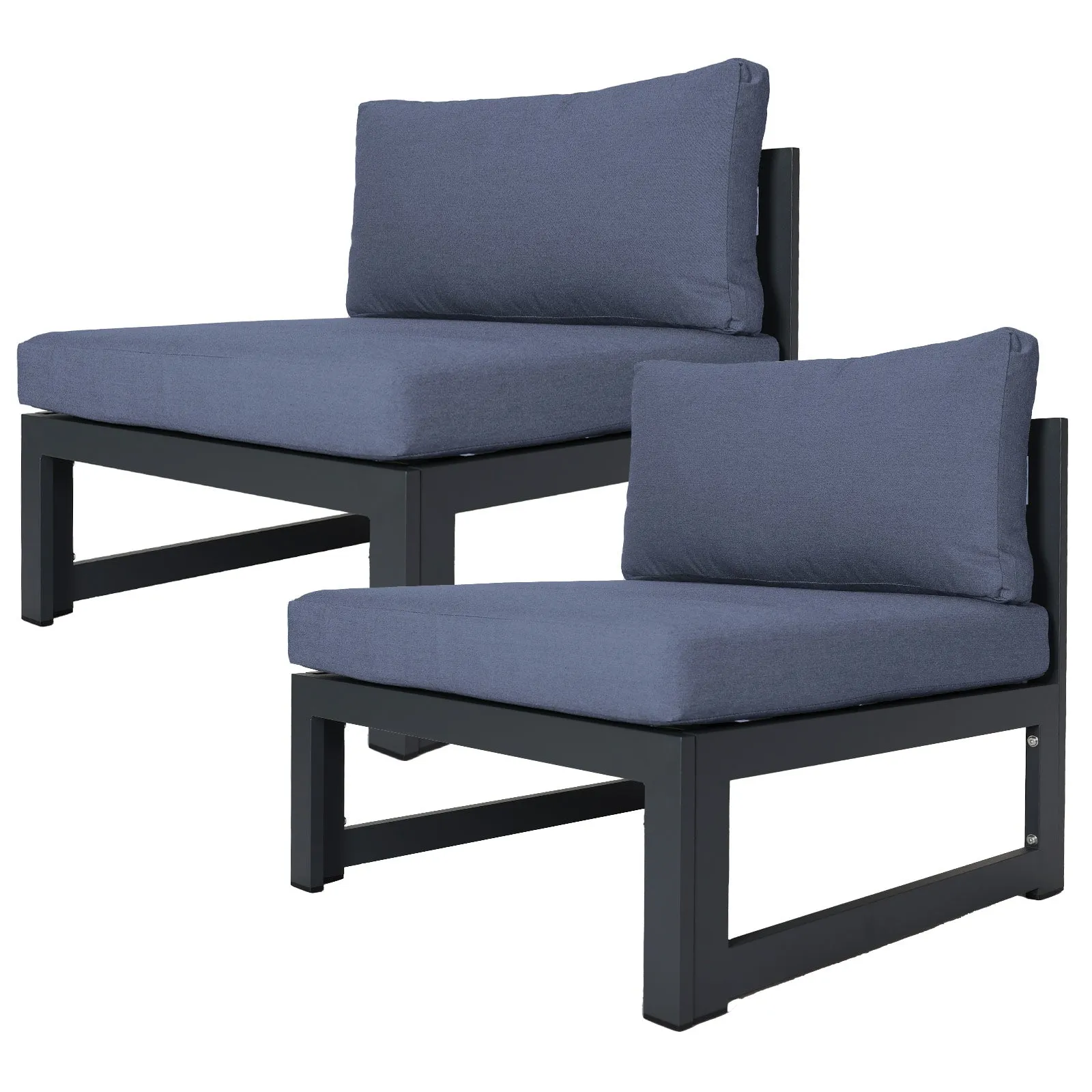 Patio Aluminum Chair Gray