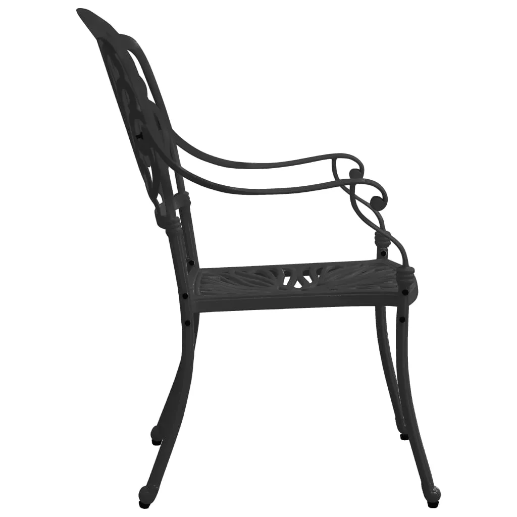 Patio Chairs 2 Pcs Patio Furniture for Garden Deck Porch Cast Aluminum