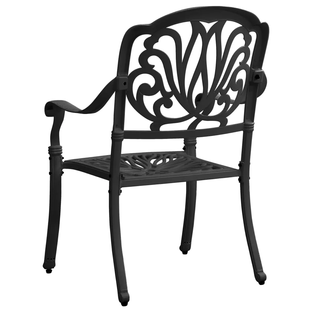 Patio Chairs 2 Pcs Patio Furniture for Garden Deck Porch Cast Aluminum