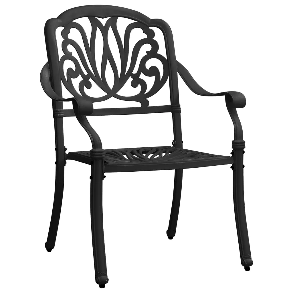 Patio Chairs 2 Pcs Patio Furniture for Garden Deck Porch Cast Aluminum