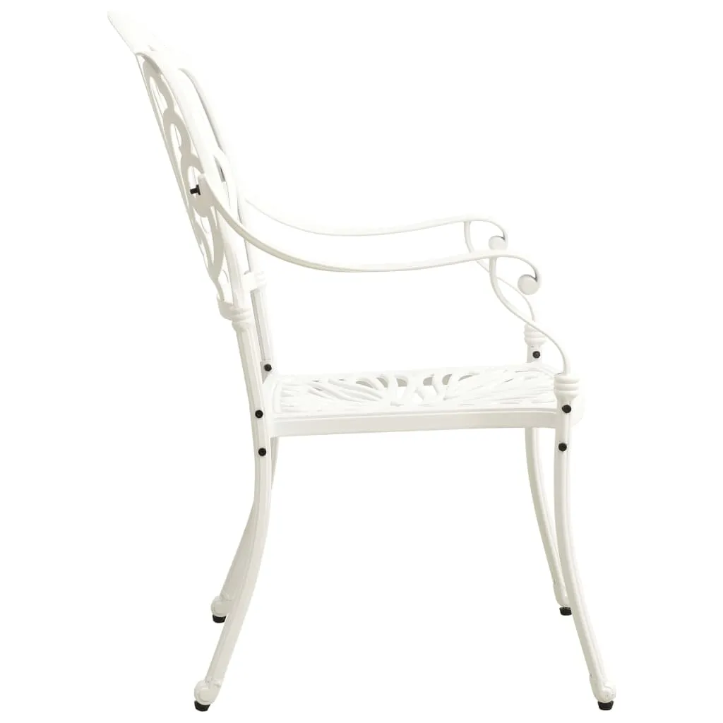 Patio Chairs 2 Pcs Patio Furniture for Garden Deck Porch Cast Aluminum