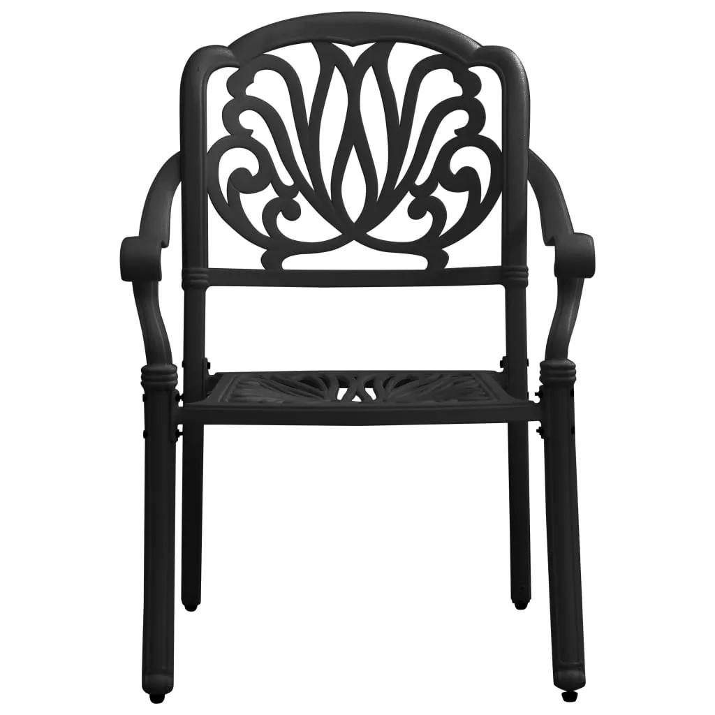Patio Chairs 2 Pcs Patio Furniture for Garden Deck Porch Cast Aluminum