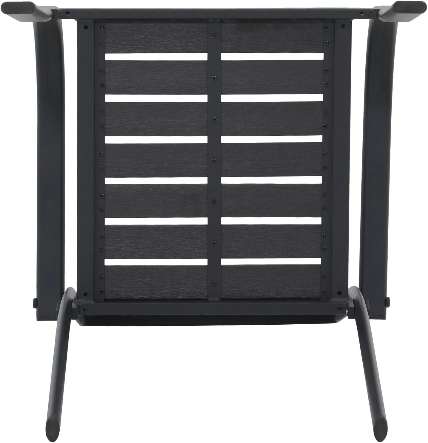 Patio Dining Chairs Set of 4,Outdoor Stackable Dining Chairs with Backrest & Armrest,Aluminum Frame Patio Furniture Chairs for Garden,Backyard,Lawn & Deck,Black