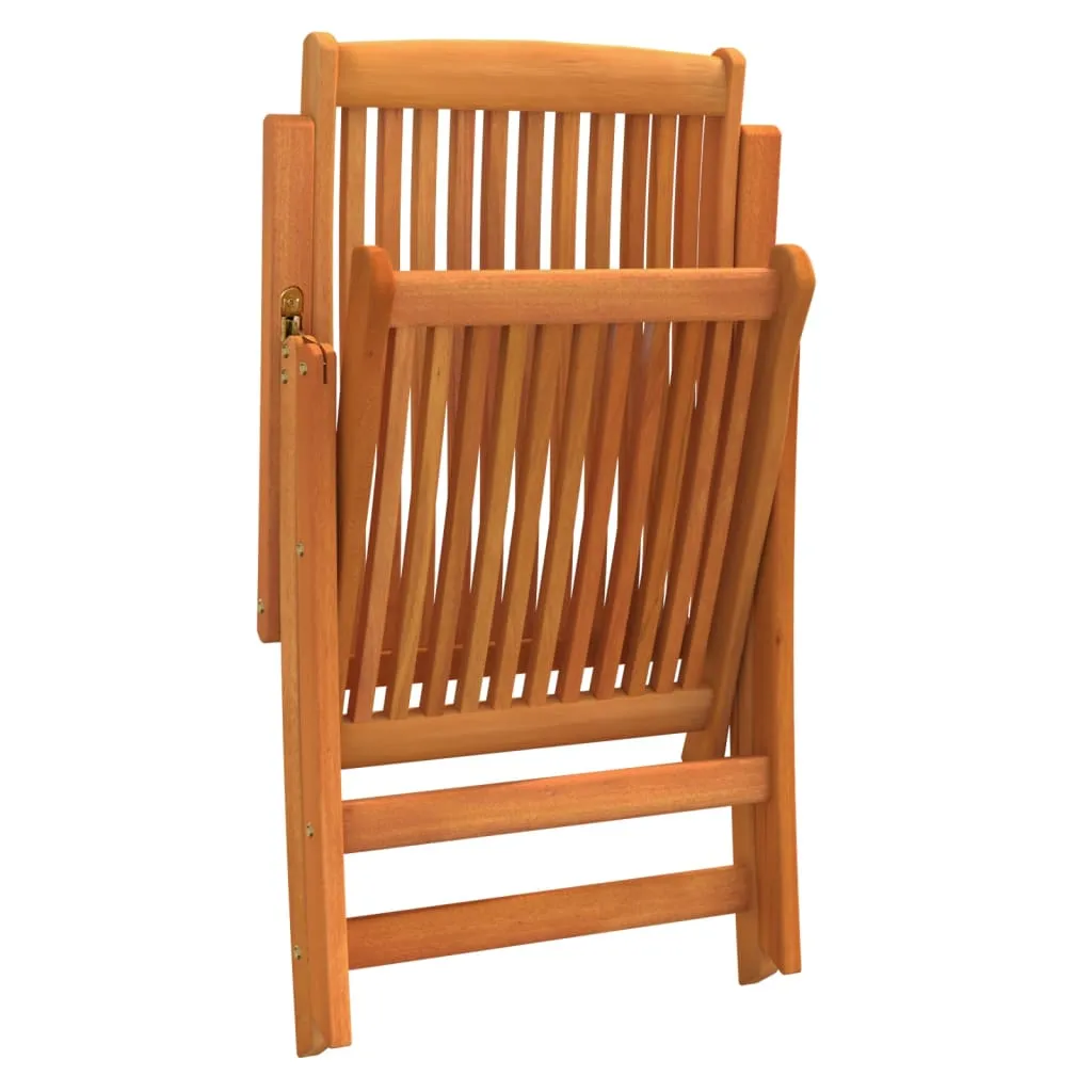 Patio Folding Chairs Camping Garden Lawn Chair Solid Wood Eucalyptus
