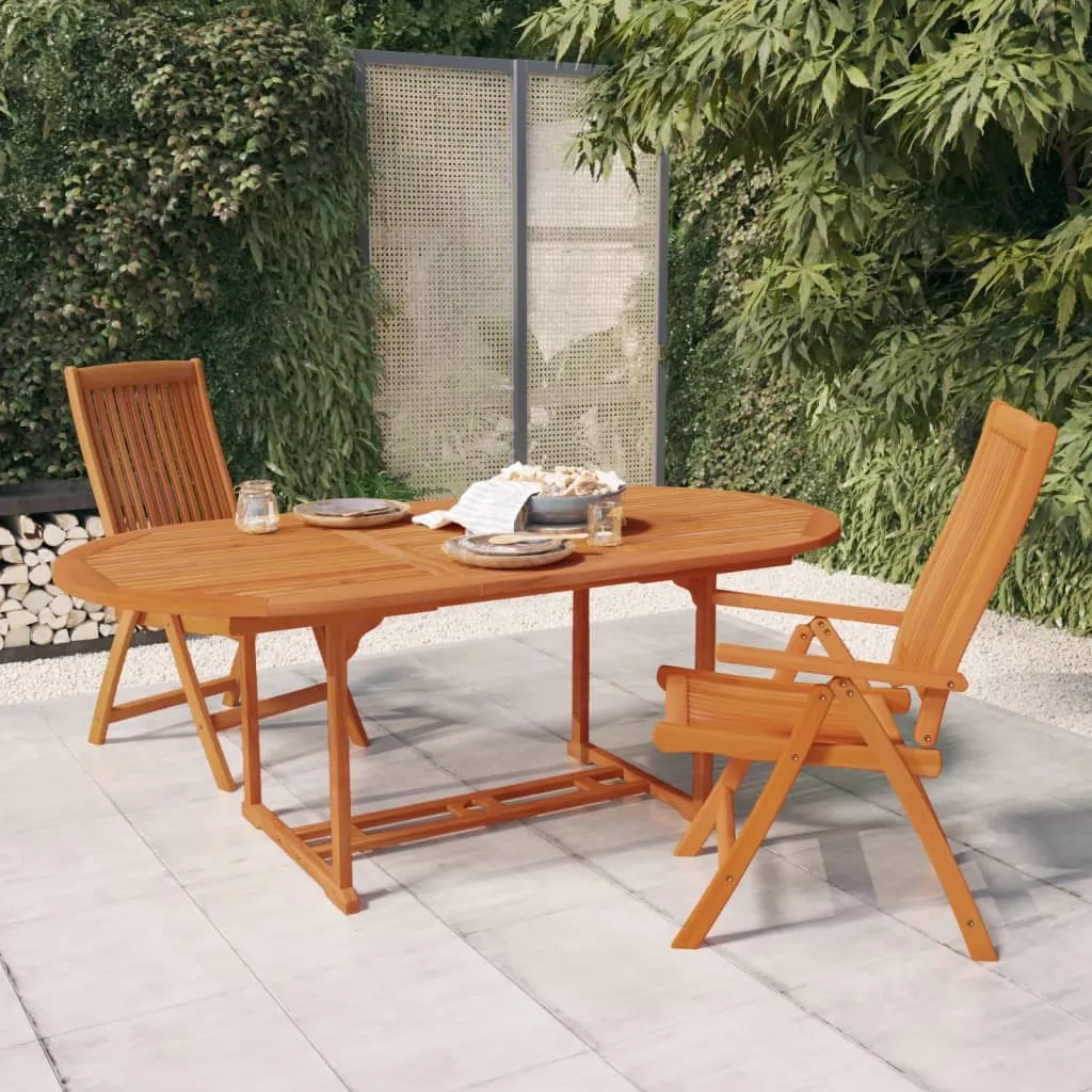 Patio Folding Chairs Camping Garden Lawn Chair Solid Wood Eucalyptus
