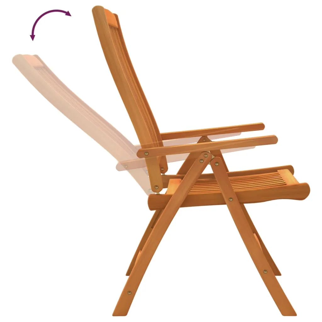 Patio Folding Chairs Camping Garden Lawn Chair Solid Wood Eucalyptus