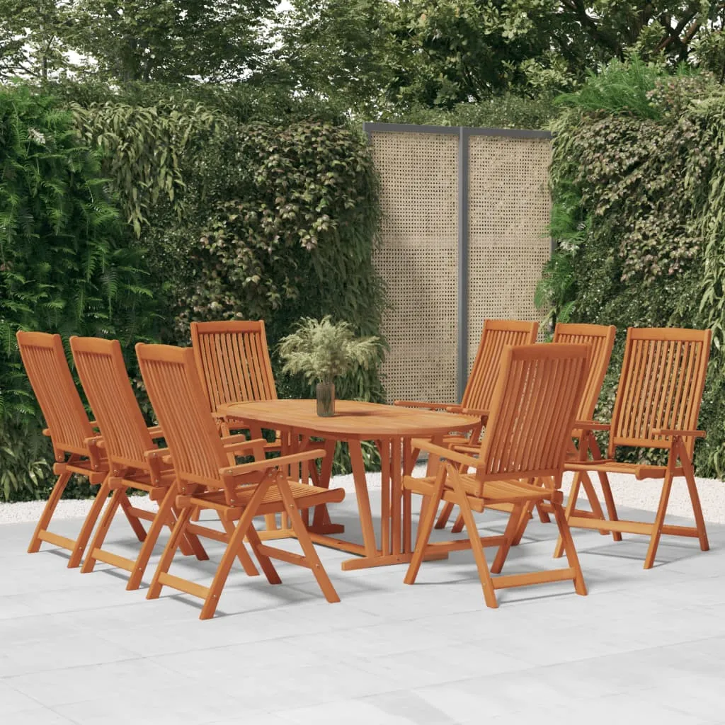 Patio Folding Chairs Camping Garden Lawn Chair Solid Wood Eucalyptus