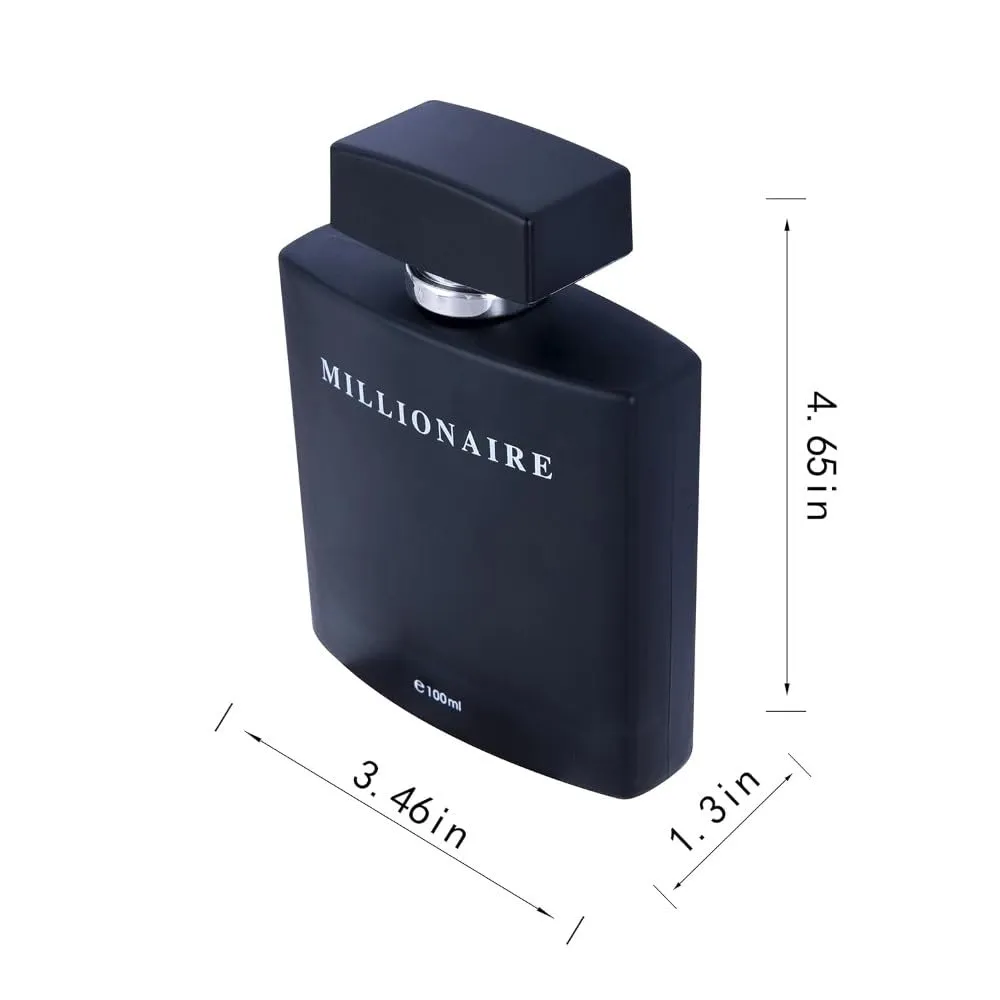 PERFUME&BEAUTY New Perfume Eau de Parfume for Men, 3.4 oz Spray Parfume for Men 100 ML- Black Millionaire