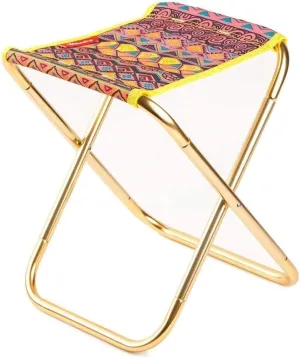 Picnic Chair Outdoor Fishing Stool Aluminum Oxcloth Sturdy Portable Lightweight and Durable,Camping Folding Chair/Black/Free Size