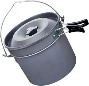 Picnic Cook Set Portable Outdoor Camping Pot Non-Stick Aluminum Pot Boiling Kettle Hiking Cookware Cookware Kit