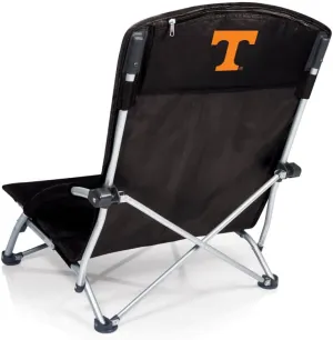 PICNIC TIME NCAA Tranquility Beach Chair with Carry Bag - Low Beach Chair for Adults - Low Lawn Chair