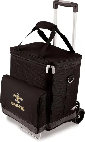 PICNIC TIME NFL Unisex-Adult NFL Cellar 6-Bottle Wine Carrier & Cooler Tote with Trolley