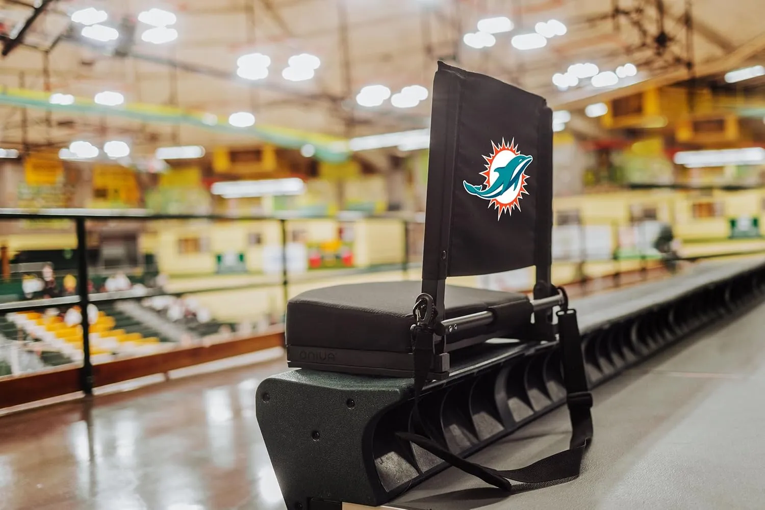 PICNIC TIME NFL Unisex-Adult NFL Gridiron Stadium Seat, Lightweight, Portable Folding Chair for Bleachers and Benches