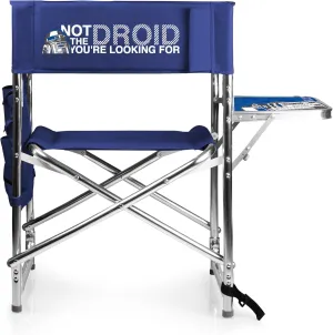 PICNIC TIME Star Wars R2-D2 Sports Chair with Side Table, Beach Chair, Camp Chair for Adults, (Navy Blue)