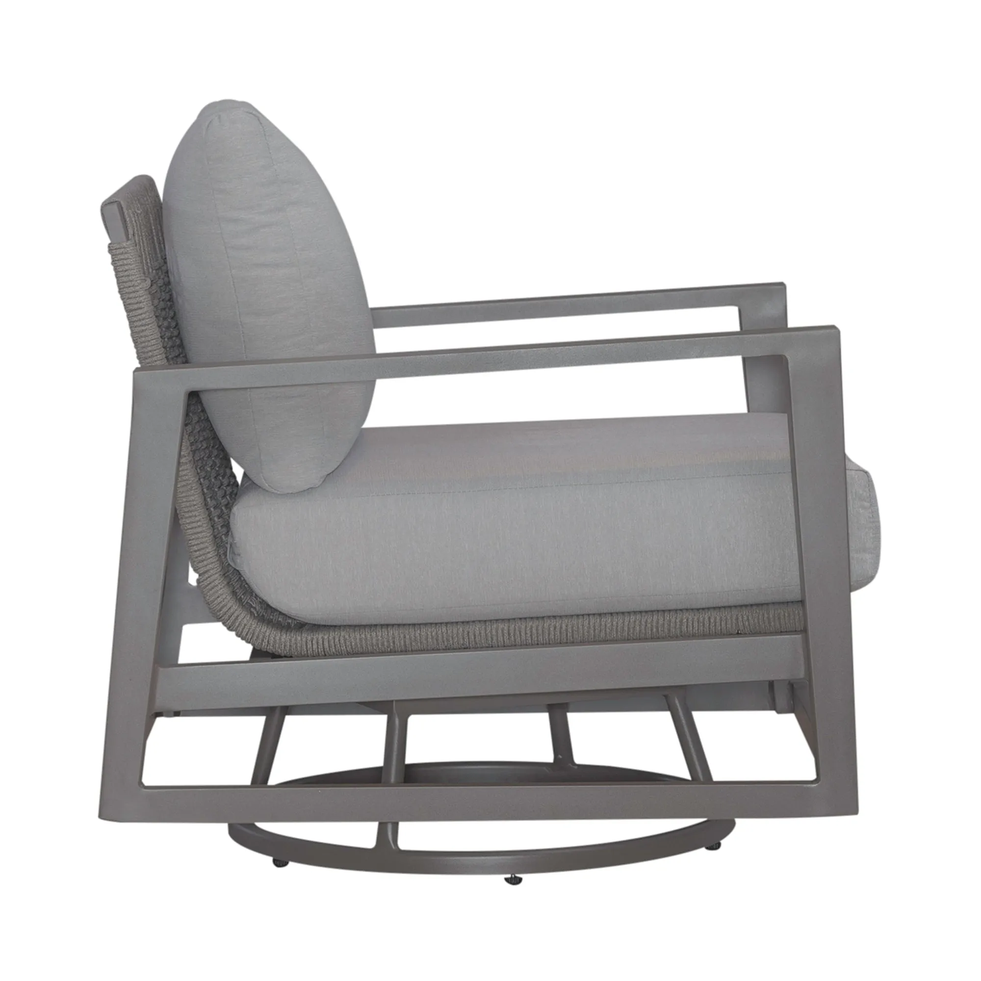 Plantation Key 3001-OAC54-GT Swivel Club Chair - Granite