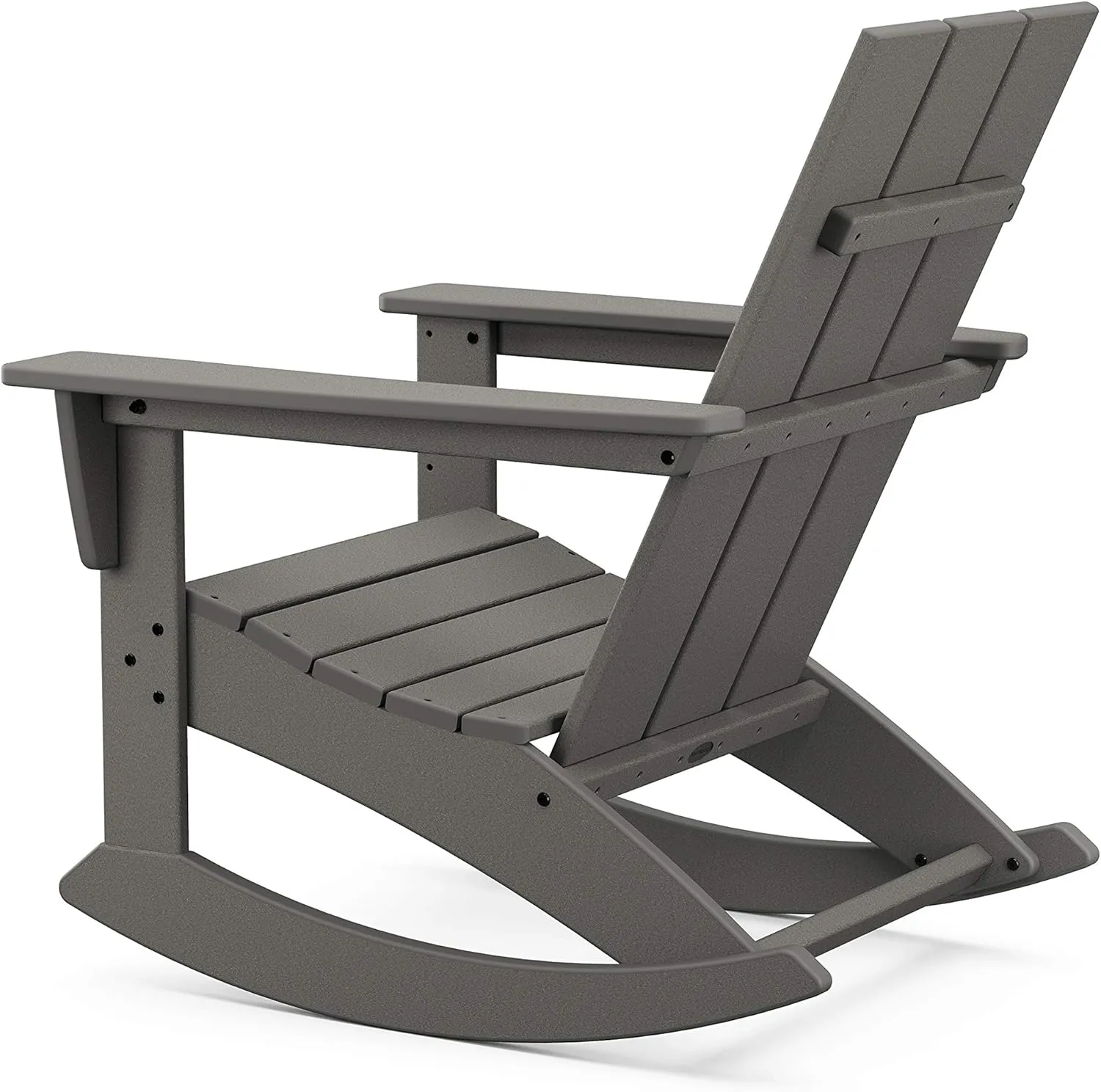 POLYWOOD® Modern Adirondack Rocking Chair, White