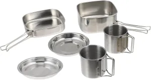 POPETPOP Outdoor Camping Tableware Camping Cooker Pots Picnic Pans Self Portable Cooking Cookware Stainless Steel