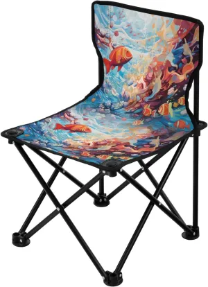Portable Camping Folding Chairs Foldable Chair Small Little Fish Lightweight Backpacking Outdoor Outside Fishing