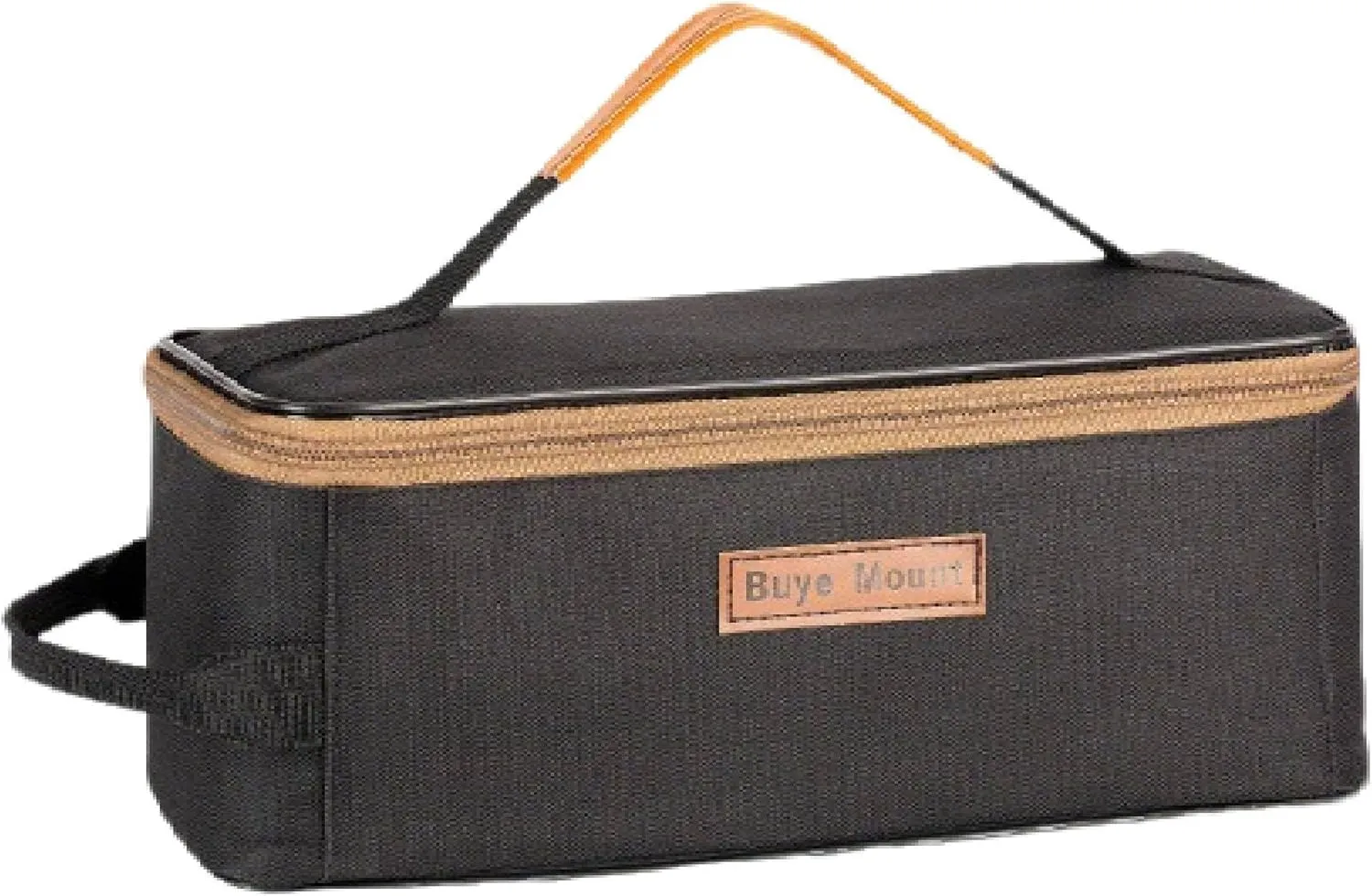 Portable Camping Organizer Bag, Large Capacity Multifunctional Storage Bag, Portable Pouch for BBQ Camp Cookware Kitchen Kit (Black)