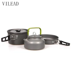 Portable Camping Pot Pan Kettle Set
