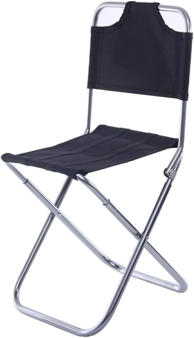 Portable Folding Camping Stool Aluminum Alloy Fishing Chair Comfortable Backrest for Outdoor Adventures