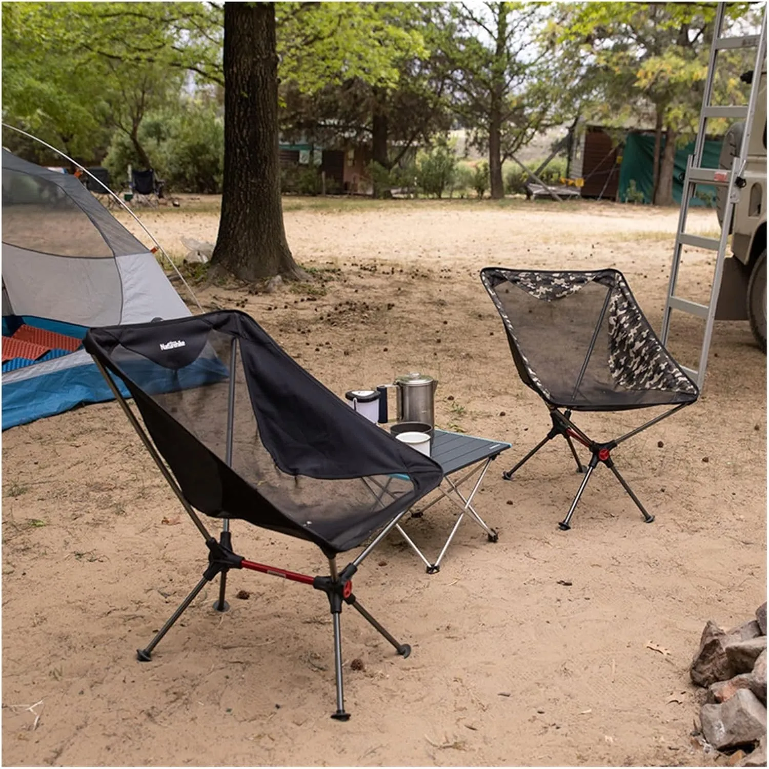 Portable Folding Compact Camping Chair Aluminum Mesh Beach Picnic Fishing NH19JJ005