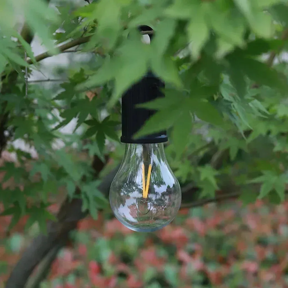 Portable LED Camping Lantern, USB-C Rechargeable, Warm Light, Waterproof with Hook for Hiking, Fishing