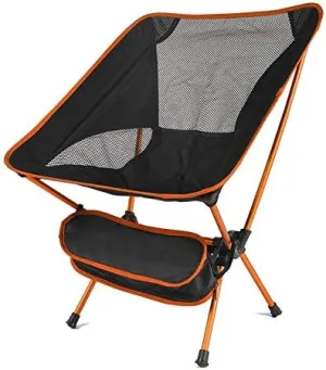 Portable Super -Lighting Stool for Barbecue for Camping, Fishing, Beach, campaigns, Picnic (Orange)