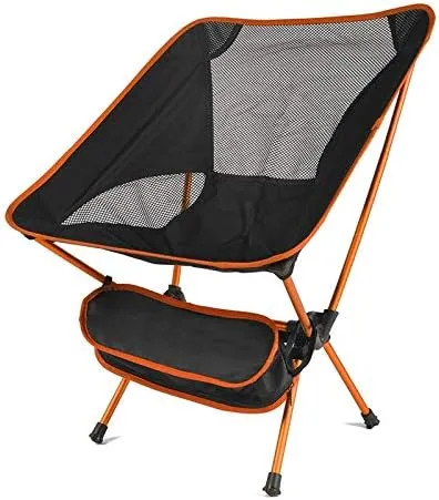 Portable Super -Lighting Stool for Barbecue for Camping, Fishing, Beach, campaigns, Picnic (Orange)