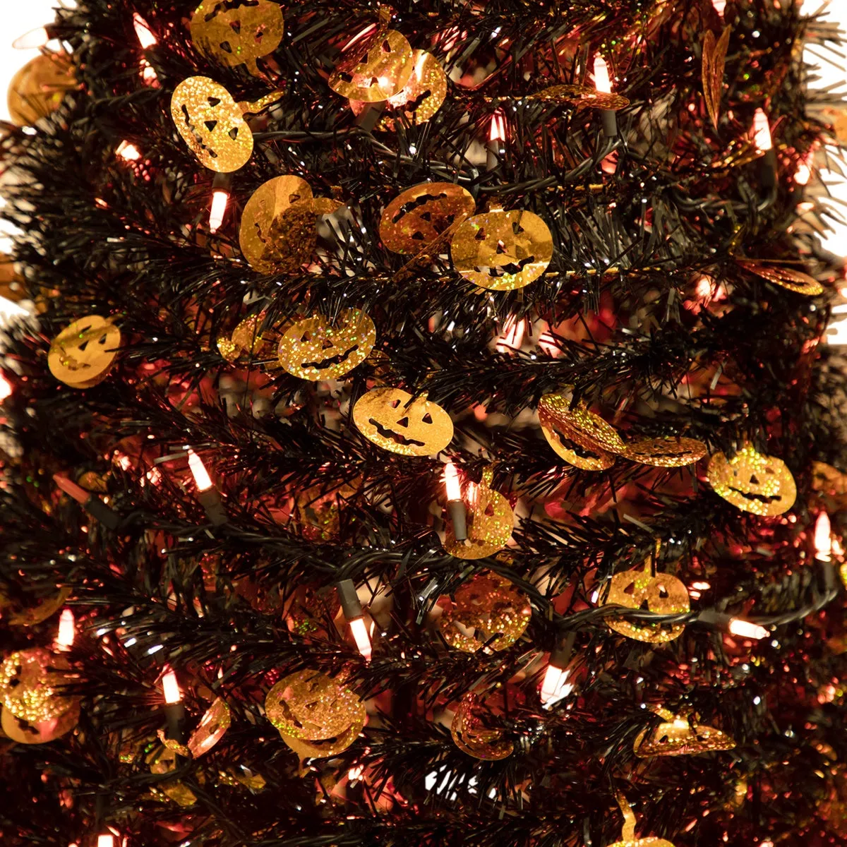 Pre-Lit Pop Up Jack O' Lantern Artificial Halloween Tree - 6' - Orange Lights