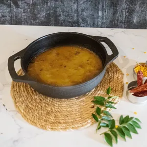 Pre-seasoned Cast Iron Flat Base Kadai (9")