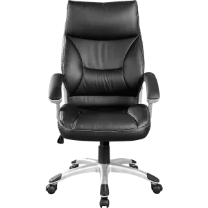 PU Leather Office Chair Executive Padded Black