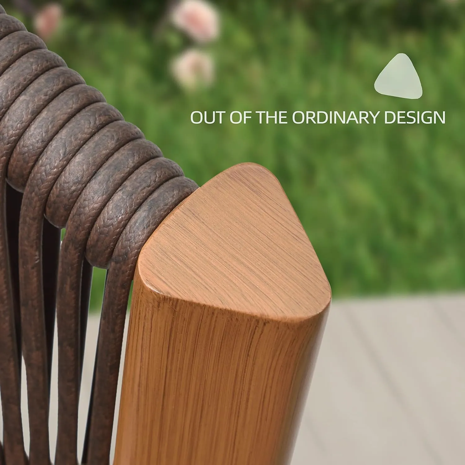 PURPLE LEAF Counter Height Bar Stool Set of 4 Aluminum Counter Height Bar Chair All-Weather Rattan Stool with Backrest and Cushion for Outdoor and Indoor Barstool