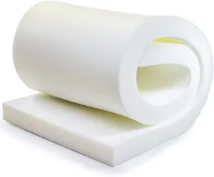 QOMFY 2" Height x 36" Width x 66" Length 1.8 Density 33ILD (Semi-Firm) Upholstery Foam Cushion Made in USA - Perfect for Chairs, Sofas, Headboards, Packaging, Crafts and DIY Projects.