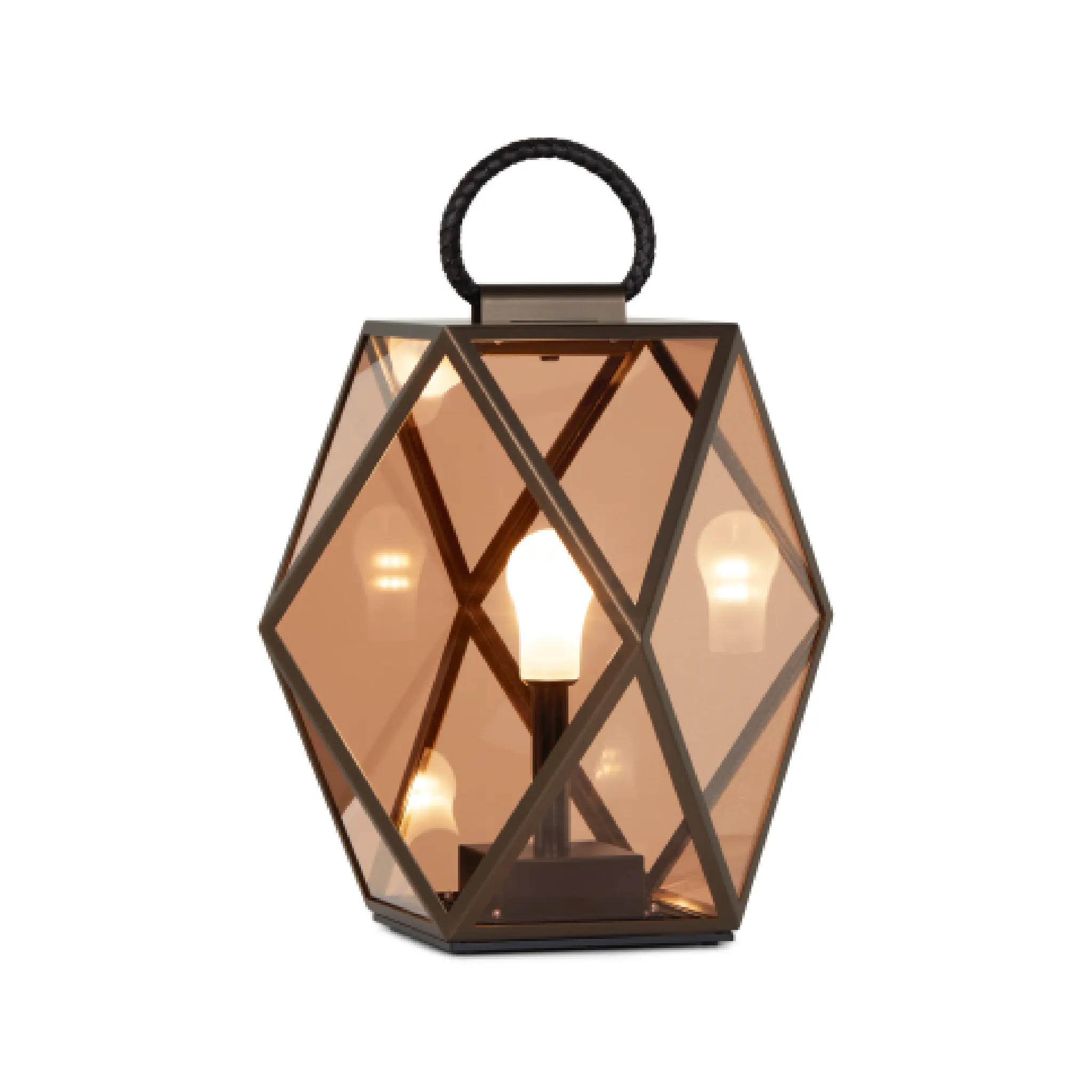 Rechargeable Amber Outdoor Lantern | Contardi Muse