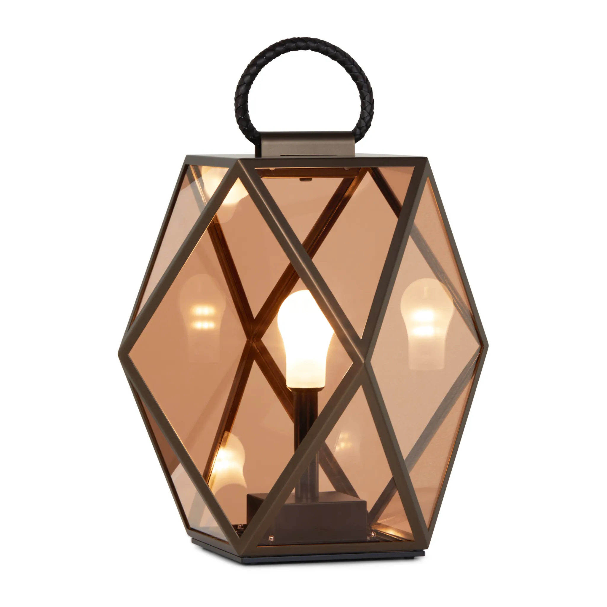 Rechargeable Amber Outdoor Lantern | Contardi Muse
