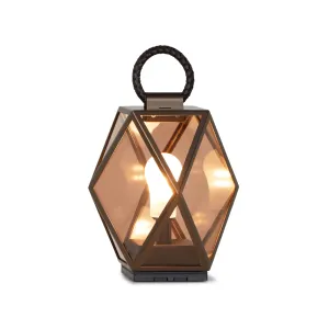 Rechargeable Amber Outdoor Lantern | Contardi Muse