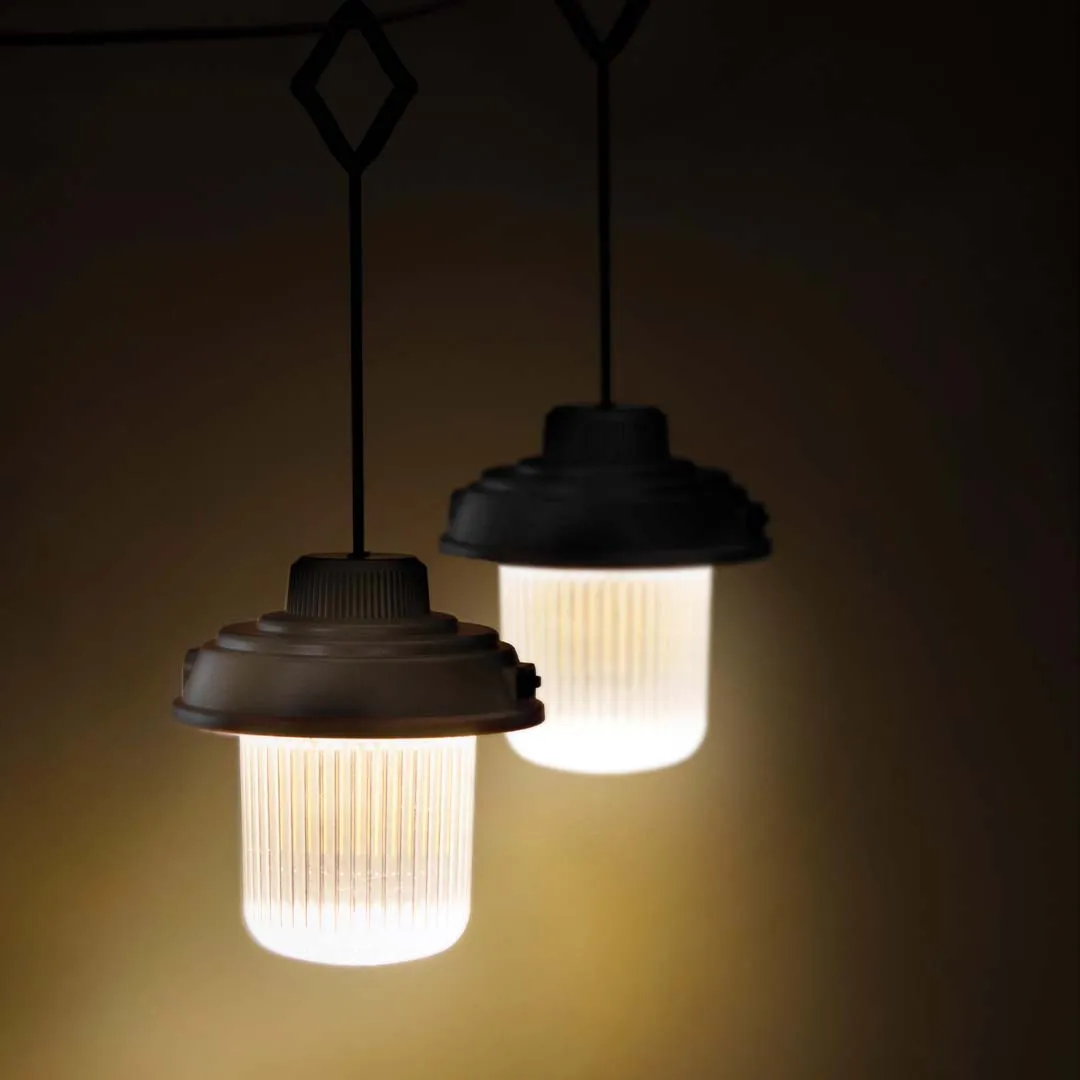 RECHARGEABLE HANGING LANTERN | BLACK
