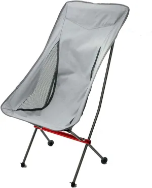 Recliner Chair,Beach Camping Folding Chair, Portable Compact Ultralight Outdoor Folding Hiking Chair with Carry Bag, for Beach Outdoor Picnic Travel Hiking,Gray