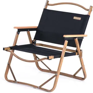 Recliner Chair,Beach Chairs for Adults, Ultralight Folding with Arm Rest, Outdoor Lawn Chair Portable, Breathablem Comfortable, Beach Outdoor Picnic Travel Hiking,Black