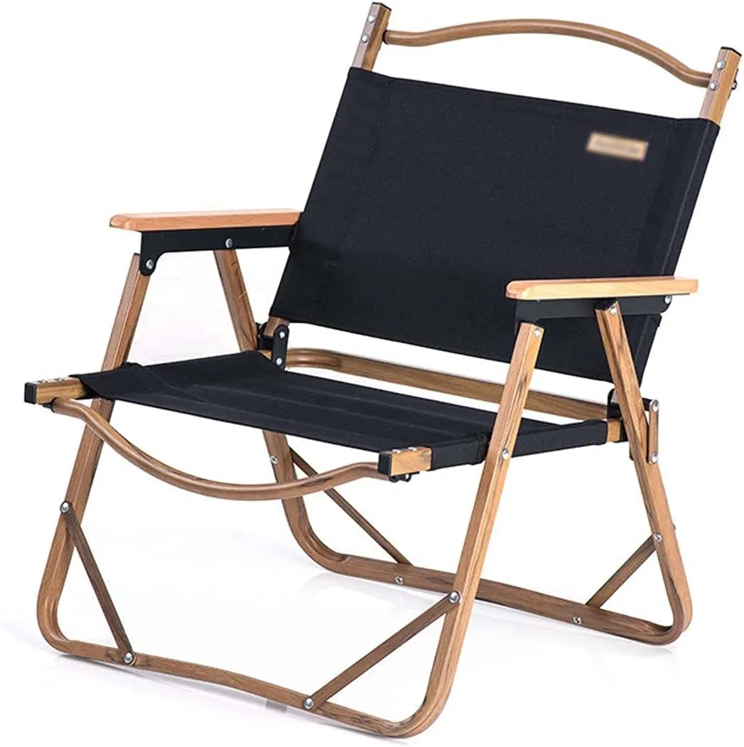 Recliner Chair,Beach Chairs for Adults, Ultralight Folding with Arm Rest, Outdoor Lawn Chair Portable, Breathablem Comfortable, Beach Outdoor Picnic Travel Hiking,Black