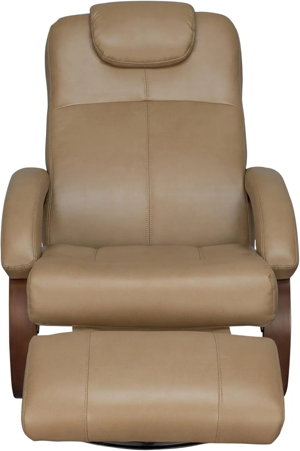 RecPro Charles 28" RV Euro Chair Recliner Modern Design RV Furniture (1, Toffee)