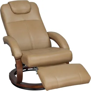 RecPro Charles 28" RV Euro Chair Recliner Modern Design RV Furniture (1, Toffee)