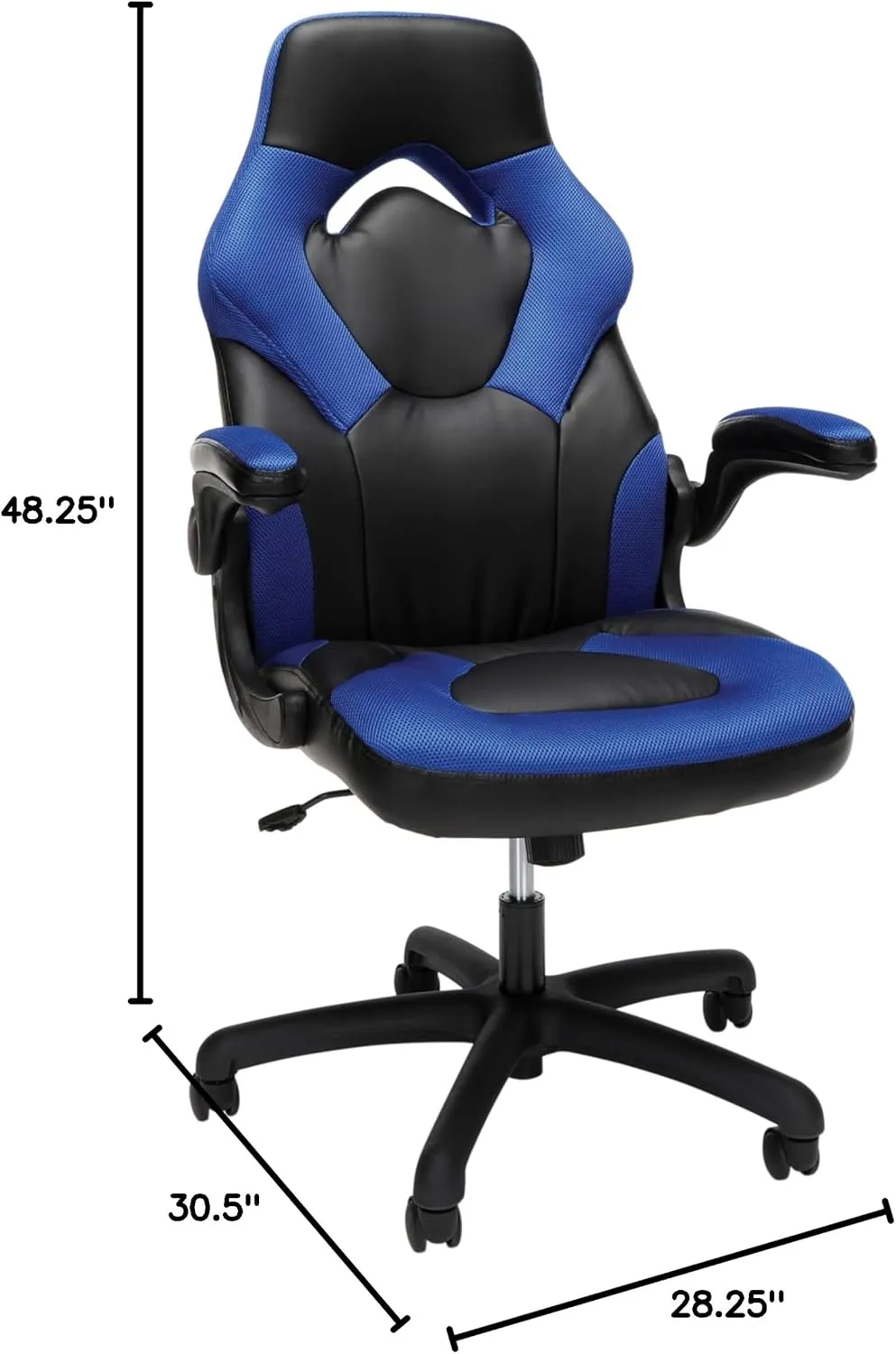 RESPAWN 3085 Gaming Chair - Gamer & Office Chair with Integrated Headrest, Adjustable Tilt & Tilt Lock - Blue