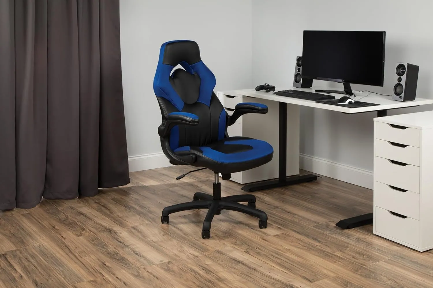 RESPAWN 3085 Gaming Chair - Gamer & Office Chair with Integrated Headrest, Adjustable Tilt & Tilt Lock - Blue