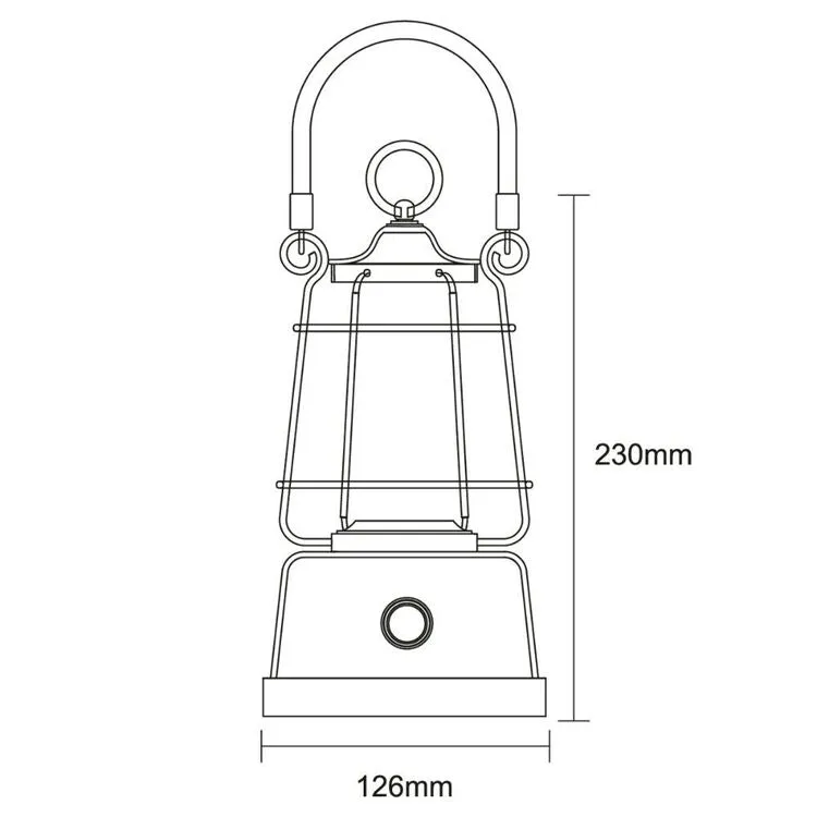 Retro Hemp Rope 800 Lumen Recharge Bamboo Lantern
