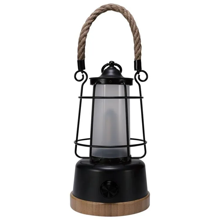 Retro Hemp Rope 800 Lumen Recharge Bamboo Lantern