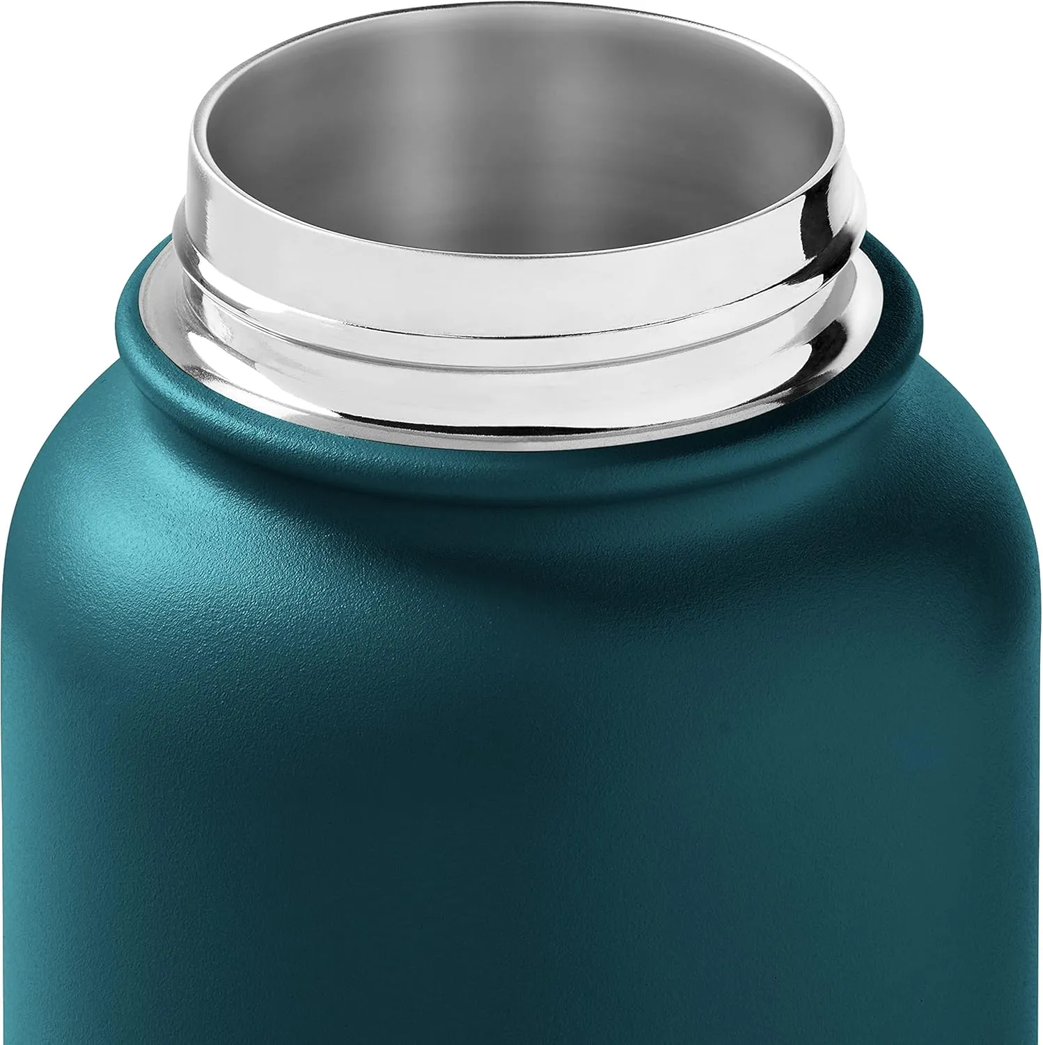 Retrospec Alder Insulated Water Bottle with Straw Lid & Handle Cap - Stainless Steel Wide Mouth Double-Wall Vacuum Insulated Thermos - BPA Free Leakproof Canteen