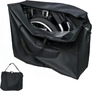 Rollator Bag,Wheelchair Bag for Seniors and Stroller,Travel Walker Bags for Folding Walker,Folding Rollator Accessories (35''Lx9.8''Wx28''H)