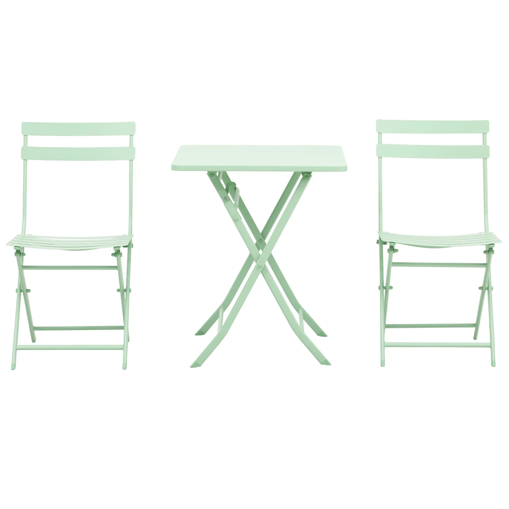 Rootz Foldable Bistro Set - Garden Furniture - Outdoor Patio Set - Ergonomic Comfort - 60L x 60B x 71H cm